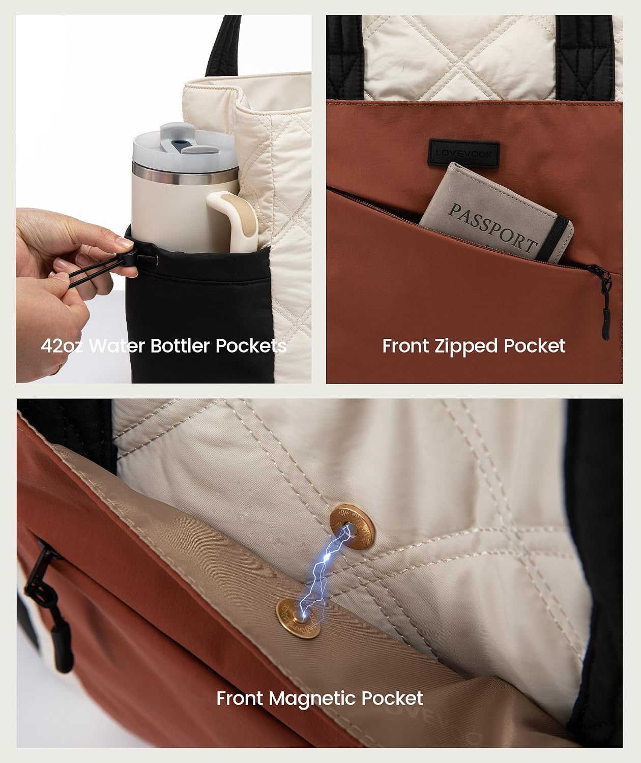Thumbnail 4 de LOVEVOOK Tote Bag 1.2 lb puffer carry