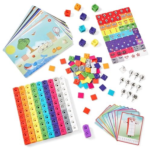 Detalle de Learning Resources Numberblocks 1-10 MathLink Cubes Activity Set (Ages 3+)