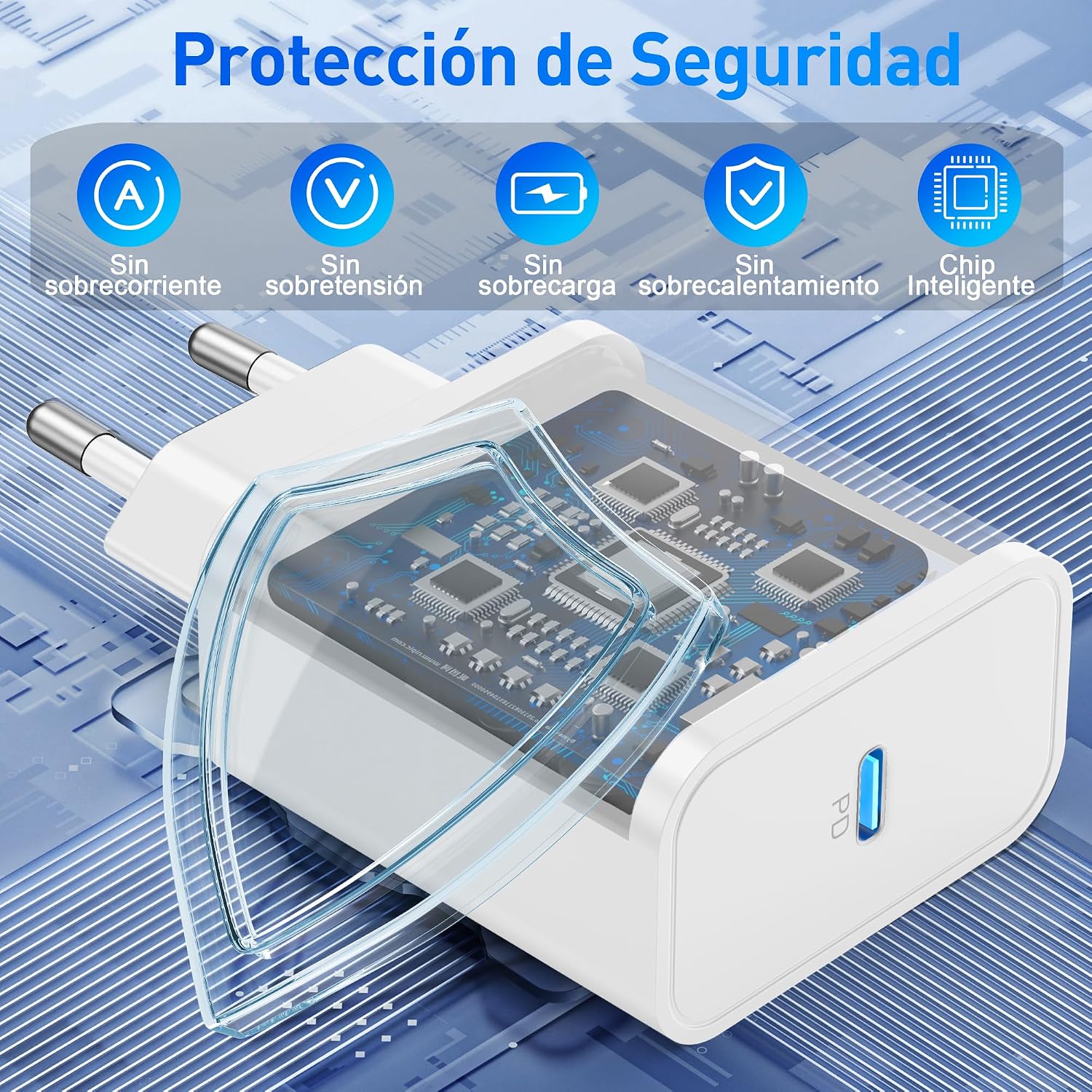 Thumbnail 3 de 45W Cargador USB C carga rápida