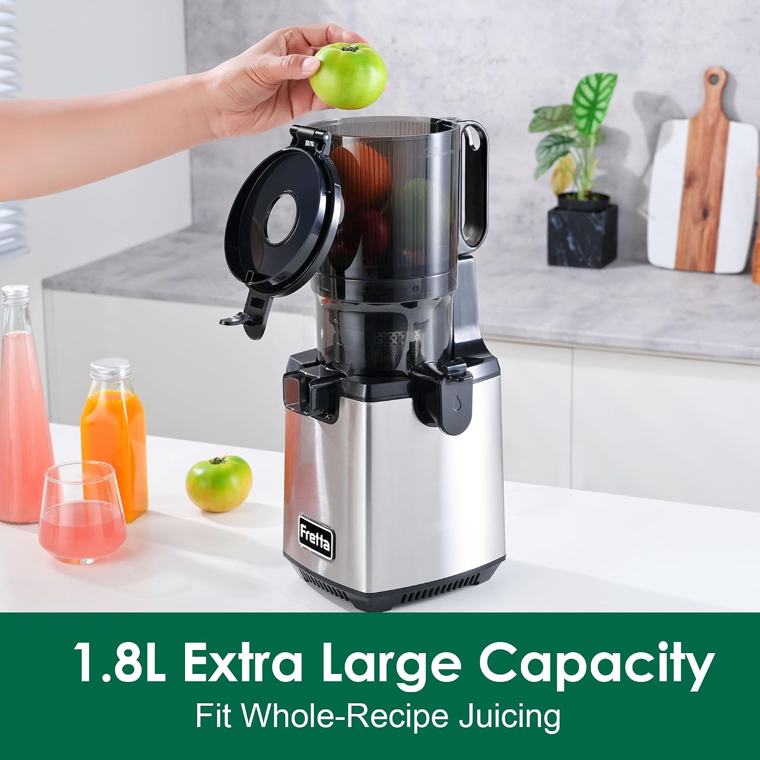Detalle de Fretta Boost F6000 Cold Press Juicer, 1.8-litre Hopper, 250W