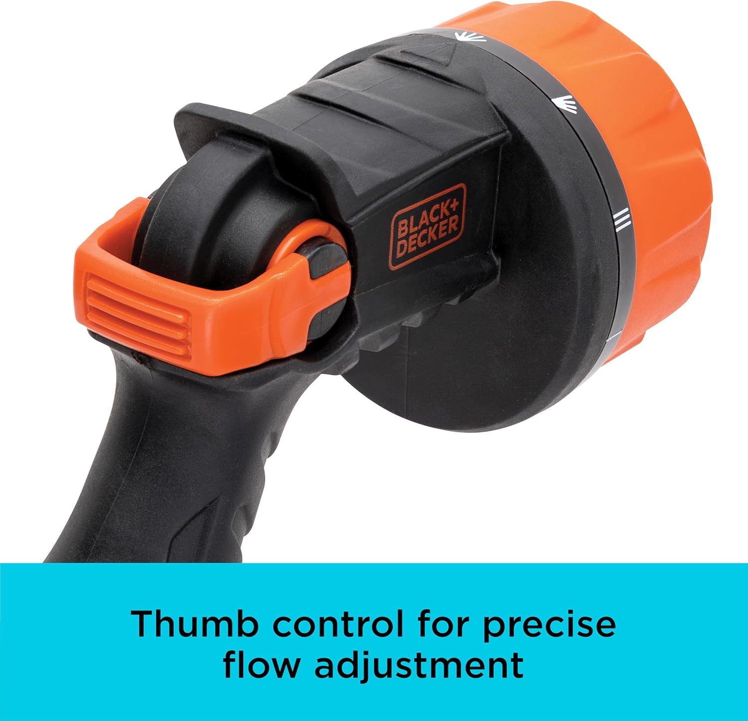 Detalle 2 de Black + Decker BD8439 10-Pattern Garden Hose Nozzle with Thumb Control