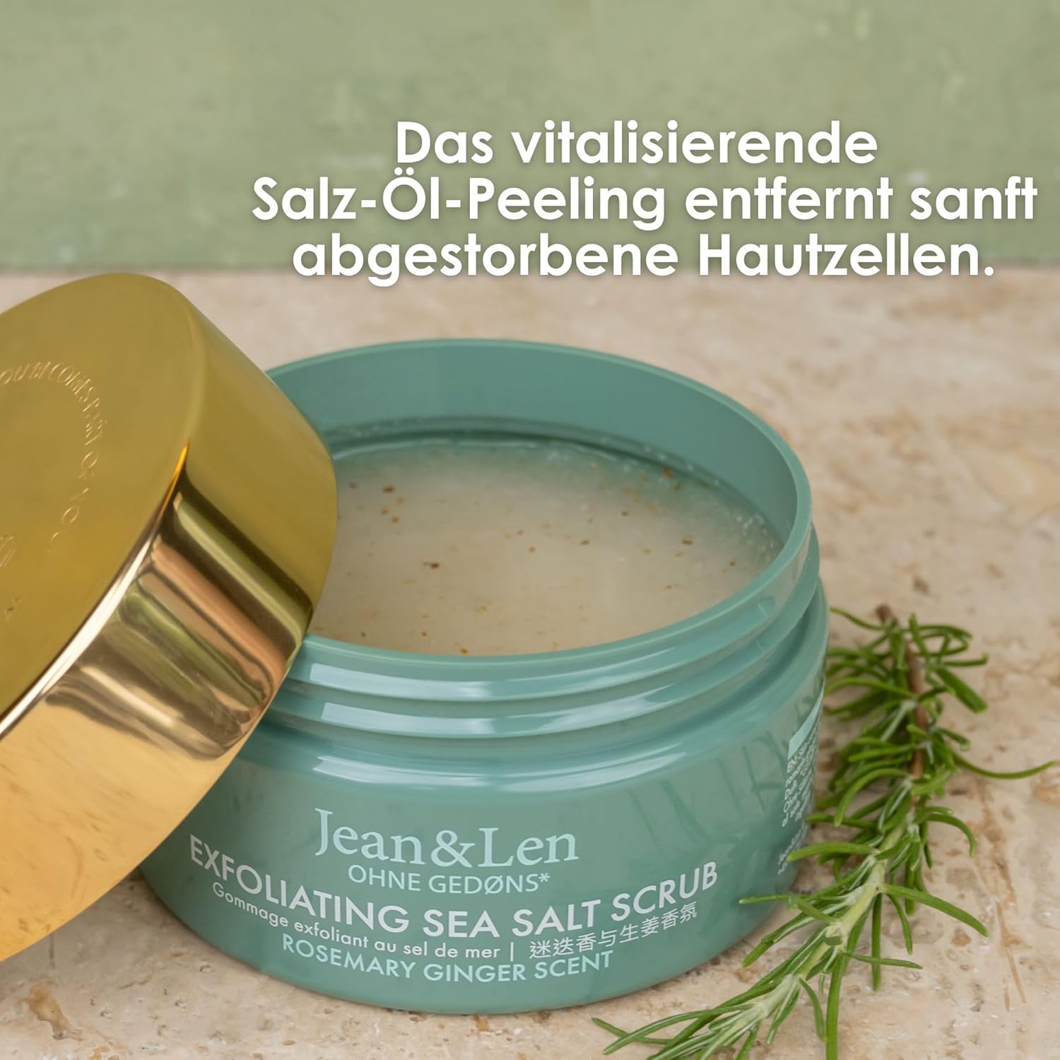 Thumbnail 3 de Jean & Len Exfoliating Sea Salt Scrub Rosemary & Ginger, 300 g