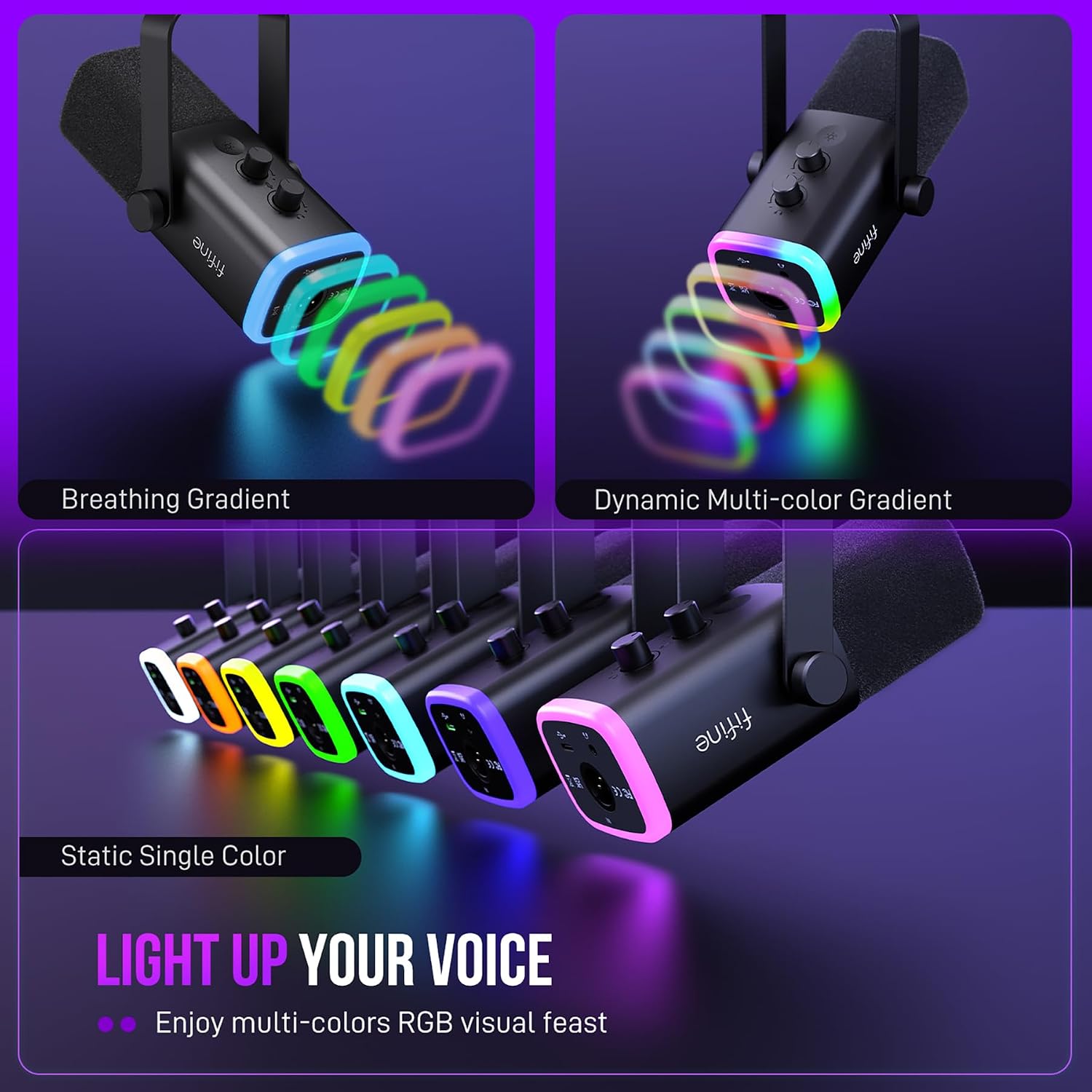 Thumbnail 4 de FIFINE AmpliGame AM8T XLR/USB Gaming Microphone Set (Dynamic PC Microphone)
