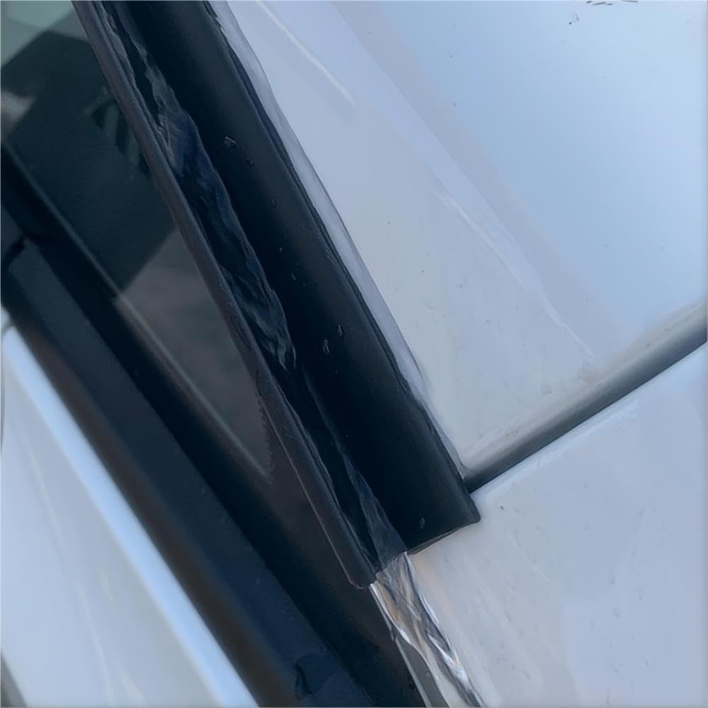 Detalle de RV-Regenrinne Selbstklebend Kunststof Wohnmobil – 5 m J-Form, PVC, schwarz