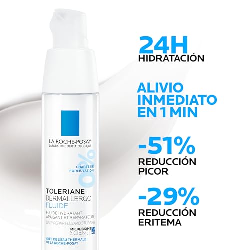Detalle 2 de La Roche-Posay Toleriane Dermallergo Fluido, hidratante facial de 40 ml