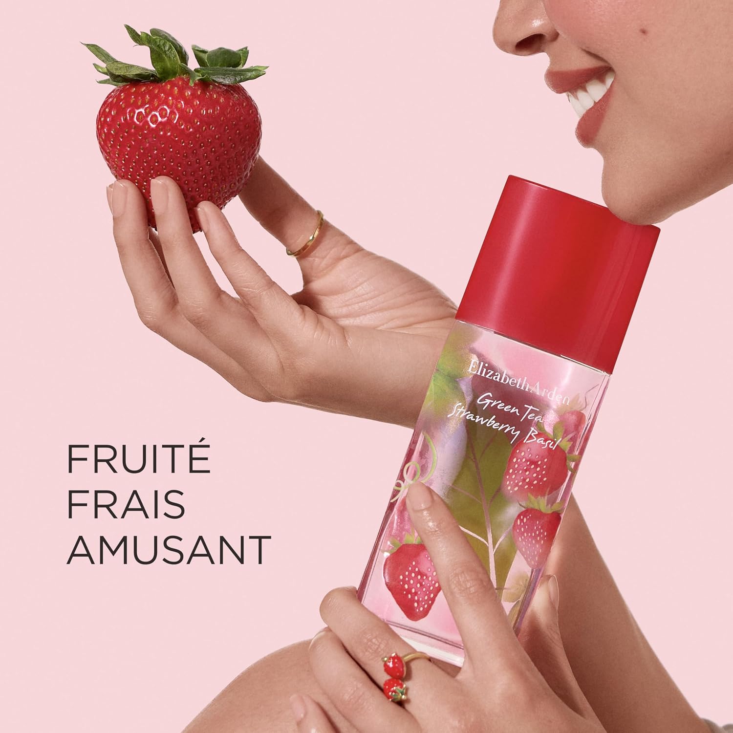 Detalle de Elizabeth Arden Parfum Femme Green Tea Strawberry Basil – Eau de Toilette fraîche et fruitée