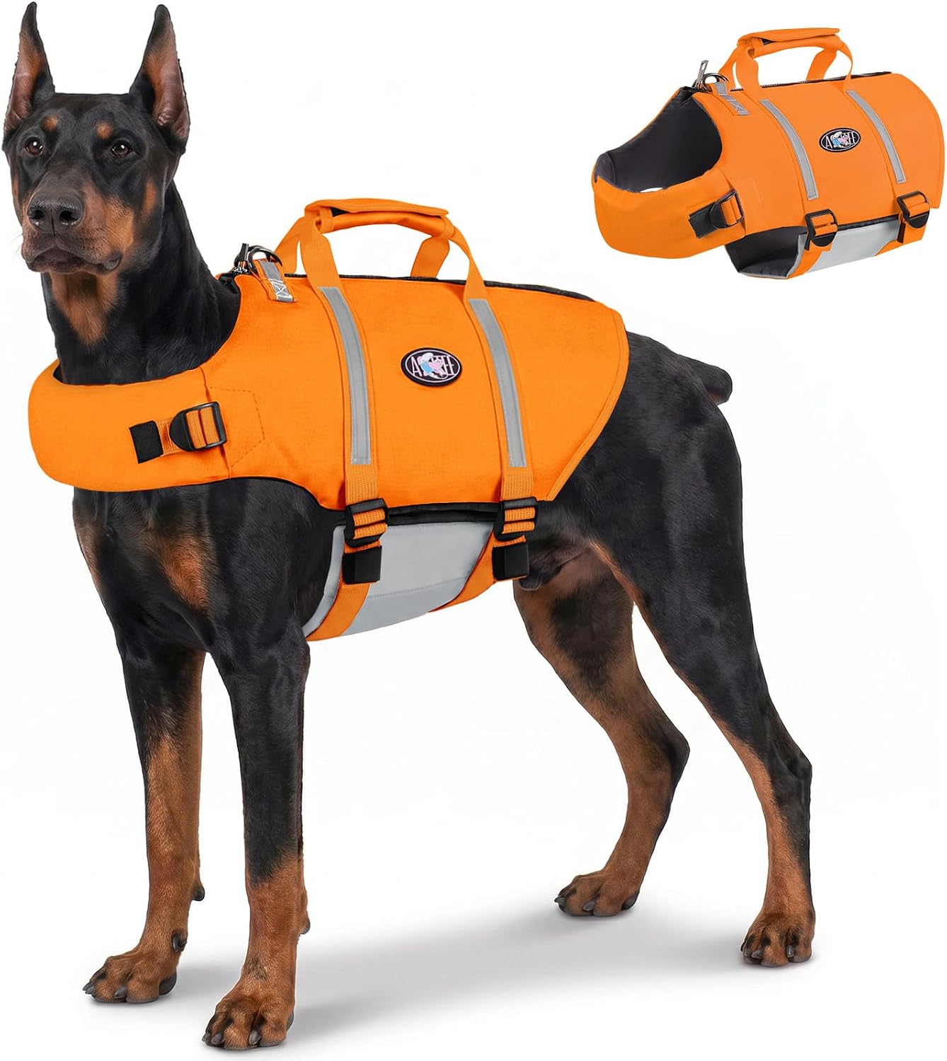 AOFITEE Gilet de Sauvetage pour Chien – Gilet de Natation réglable et haute flottabilité