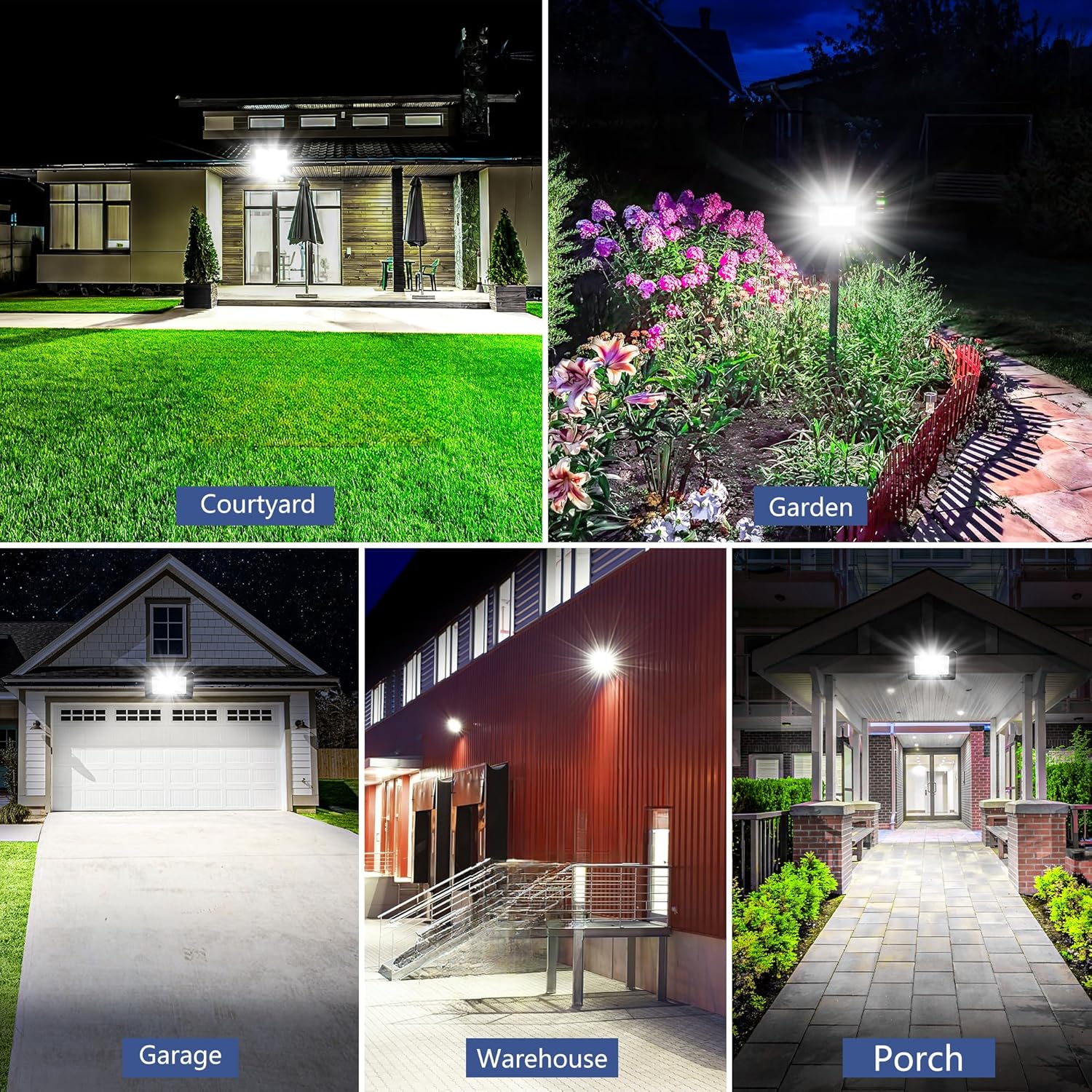 Detalle de Realky 50W Fari Led Esterno con Sensore di Movimento—Illuminazione potente e affidabile per giardino e cortile