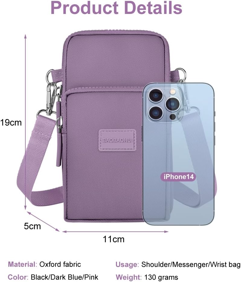 Detalle 2 de Aucuu Handytasche zum Umhängen Damen