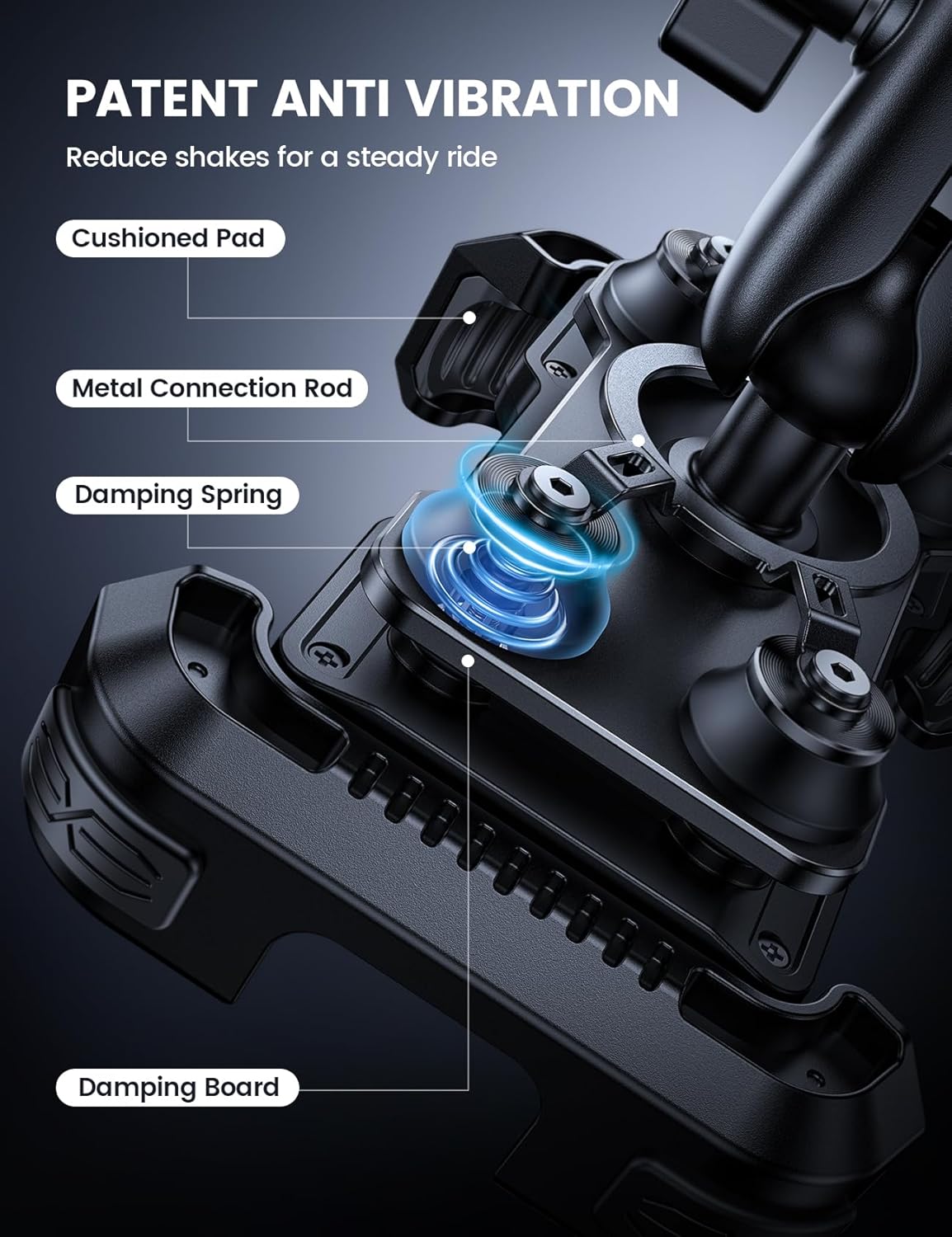 Detalle 1 de Lamicall Motorcycle Phone Mount 6.7"