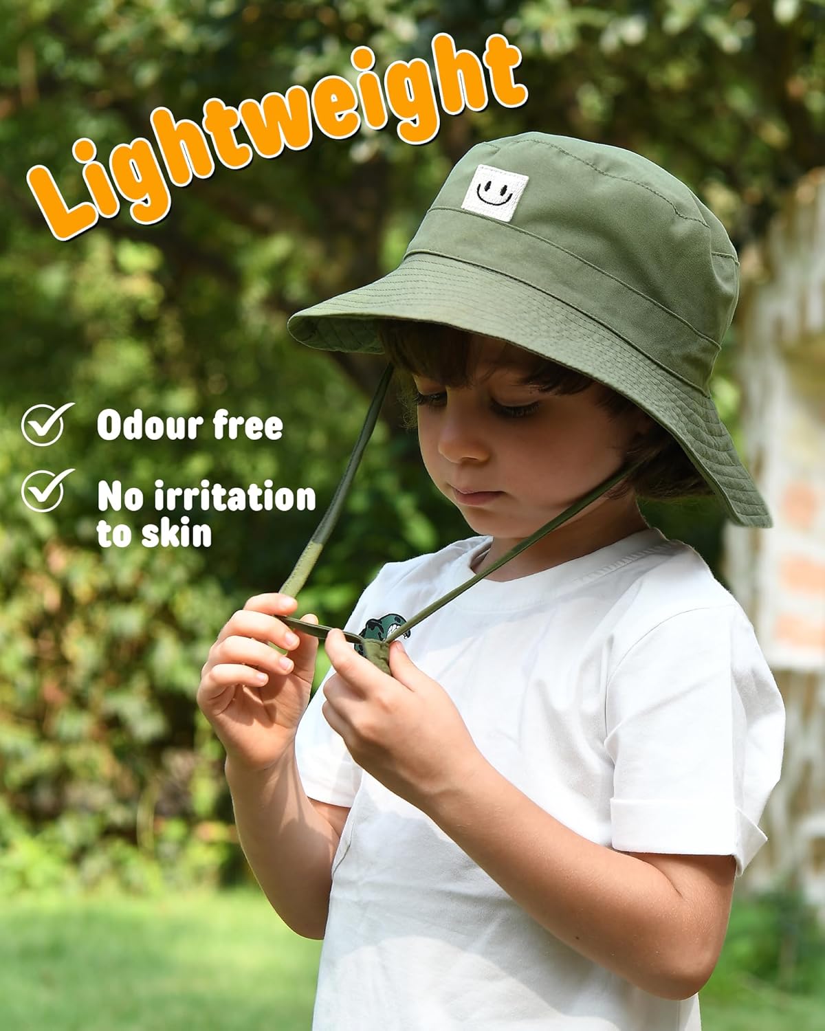 Thumbnail 3 de FURTALK Baby Sun Hat Smile Face Bucket Hat (0-5 Years) – UPF 50+ Sun Protection