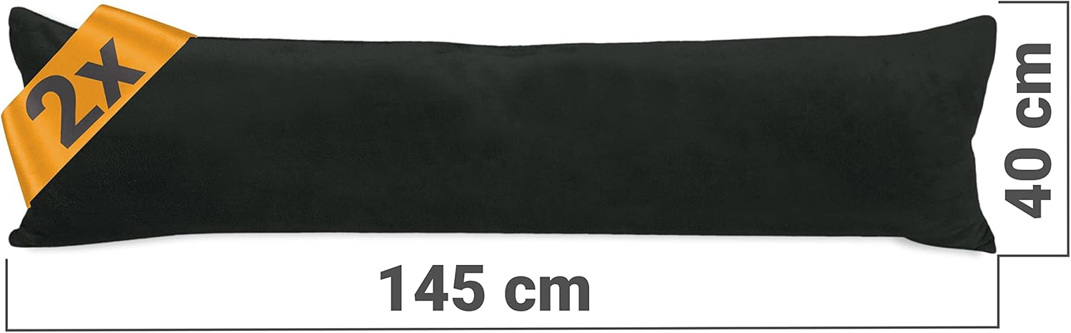 Thumbnail 2 de npluseins Lot de 2 Housse Coussin 40x145 en Polaire Corail Douillette