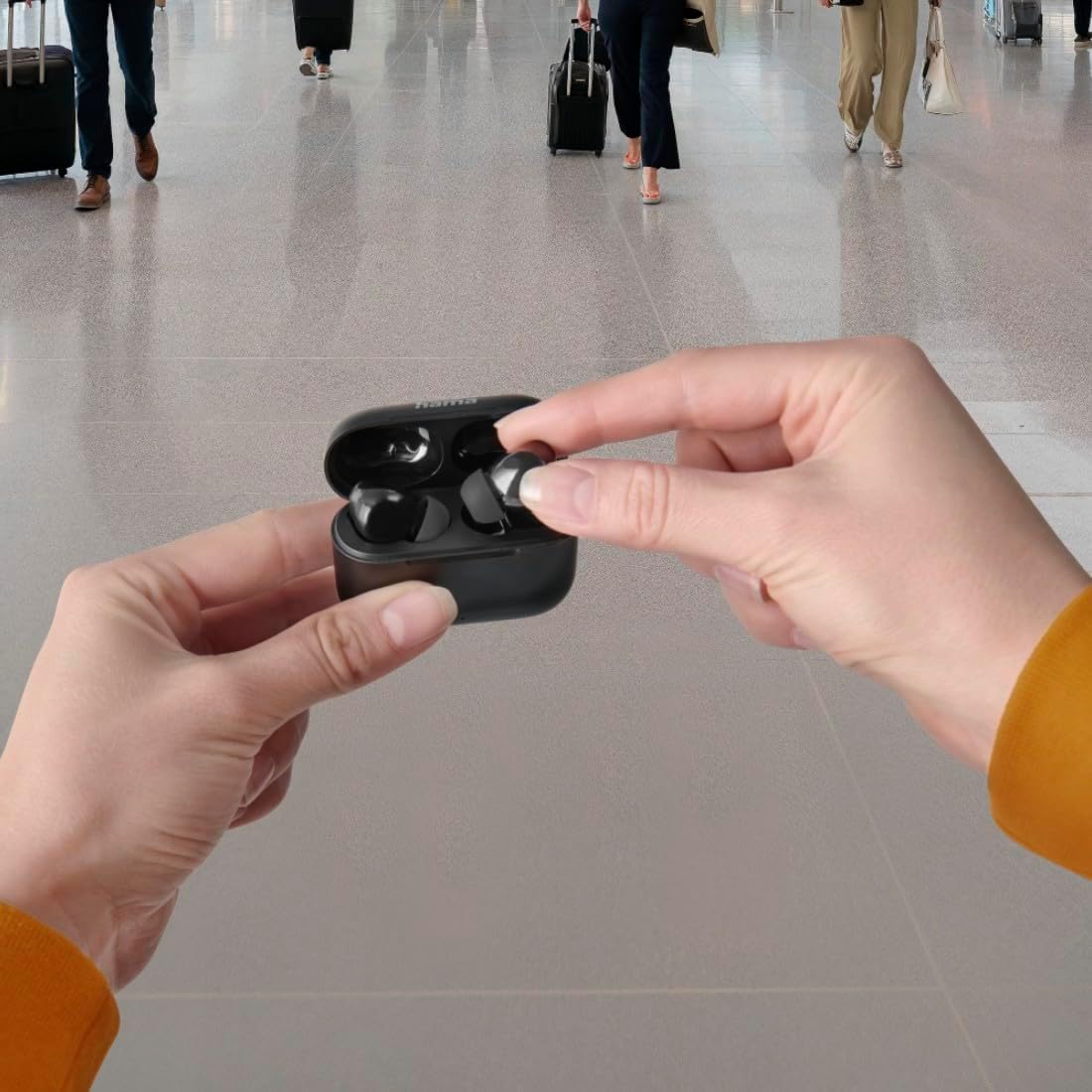 Thumbnail 6 de Hama Bluetooth Kopfhörer schwarz (TWS) mit Active Noise Cancelling, ENC und Ladestation