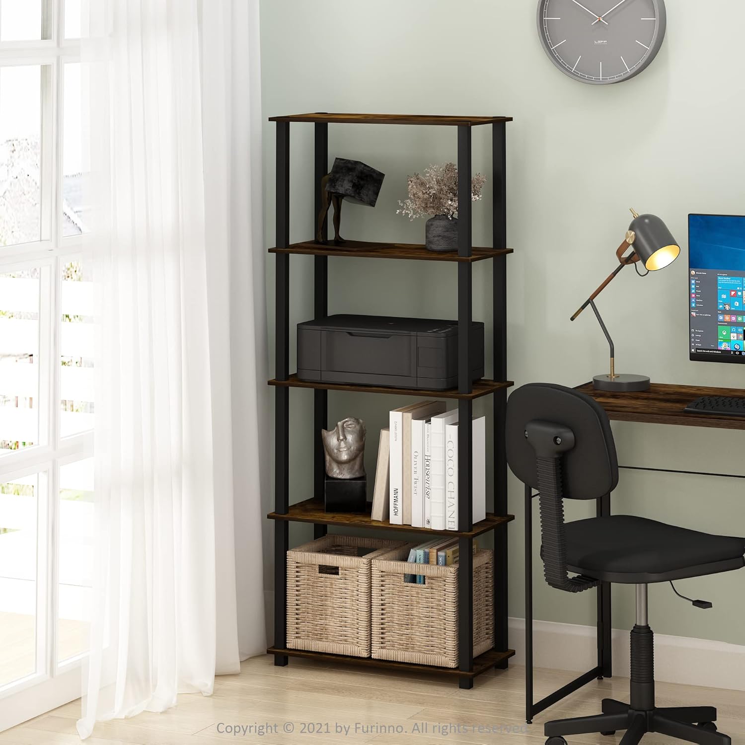 Thumbnail 1 de Furinno Turn-S-Tube 5-Tier Shelf 57in