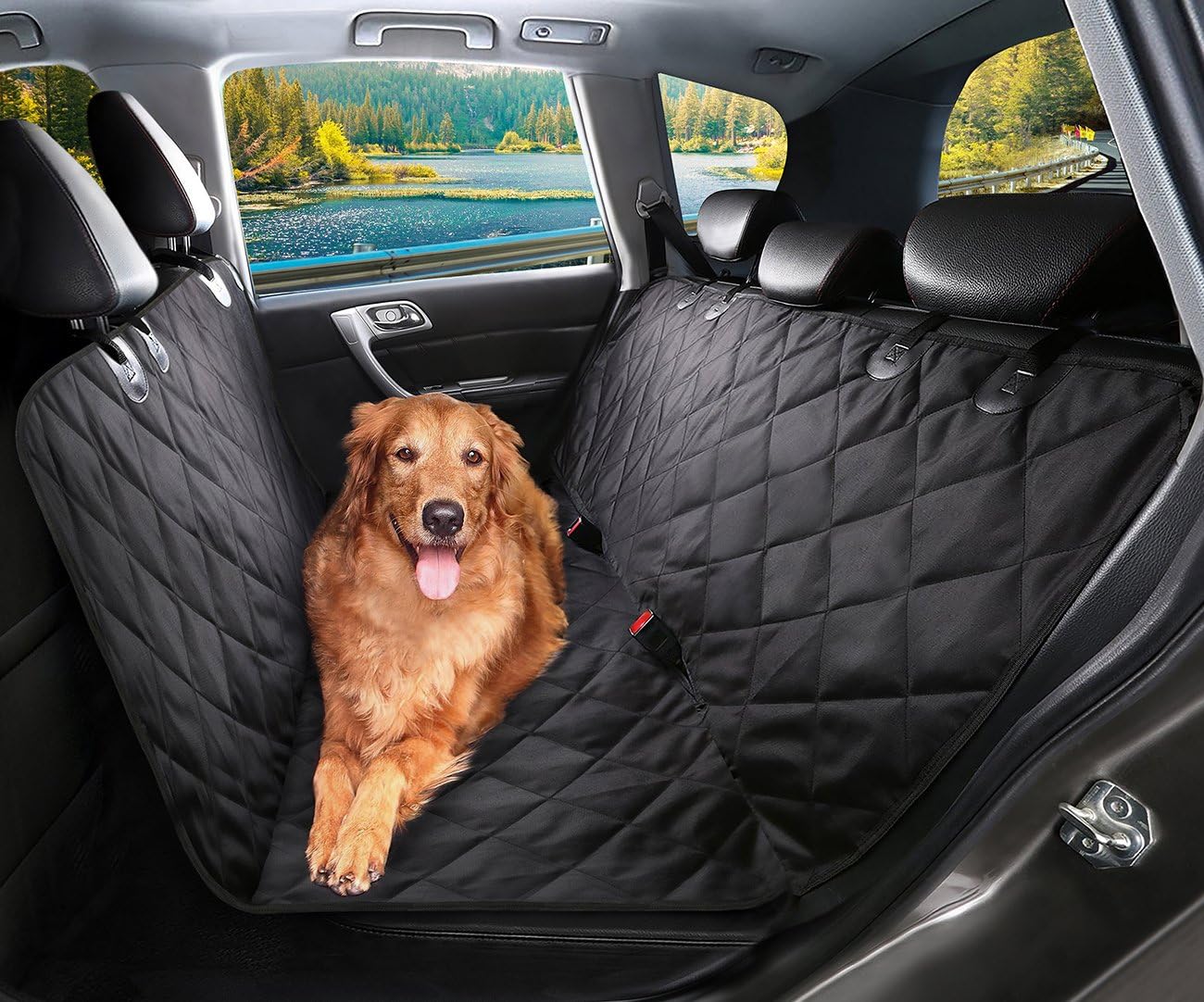 Thumbnail 1 de SHINE HAI Dog Car Seat Cover: Waterproof, Scratch‑Proof, Non‑Slip Back Seat Cover with Hammock Fit