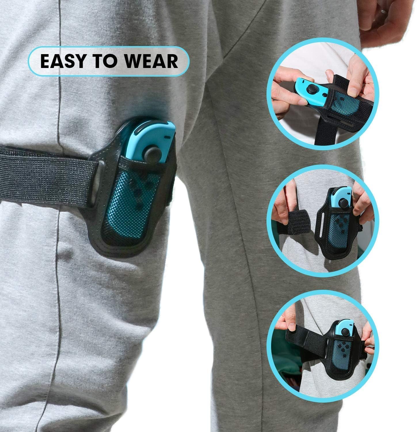 Thumbnail 5 de HEATFUN Joy-Con Leg Strap adjustable for Switch – 2 pack