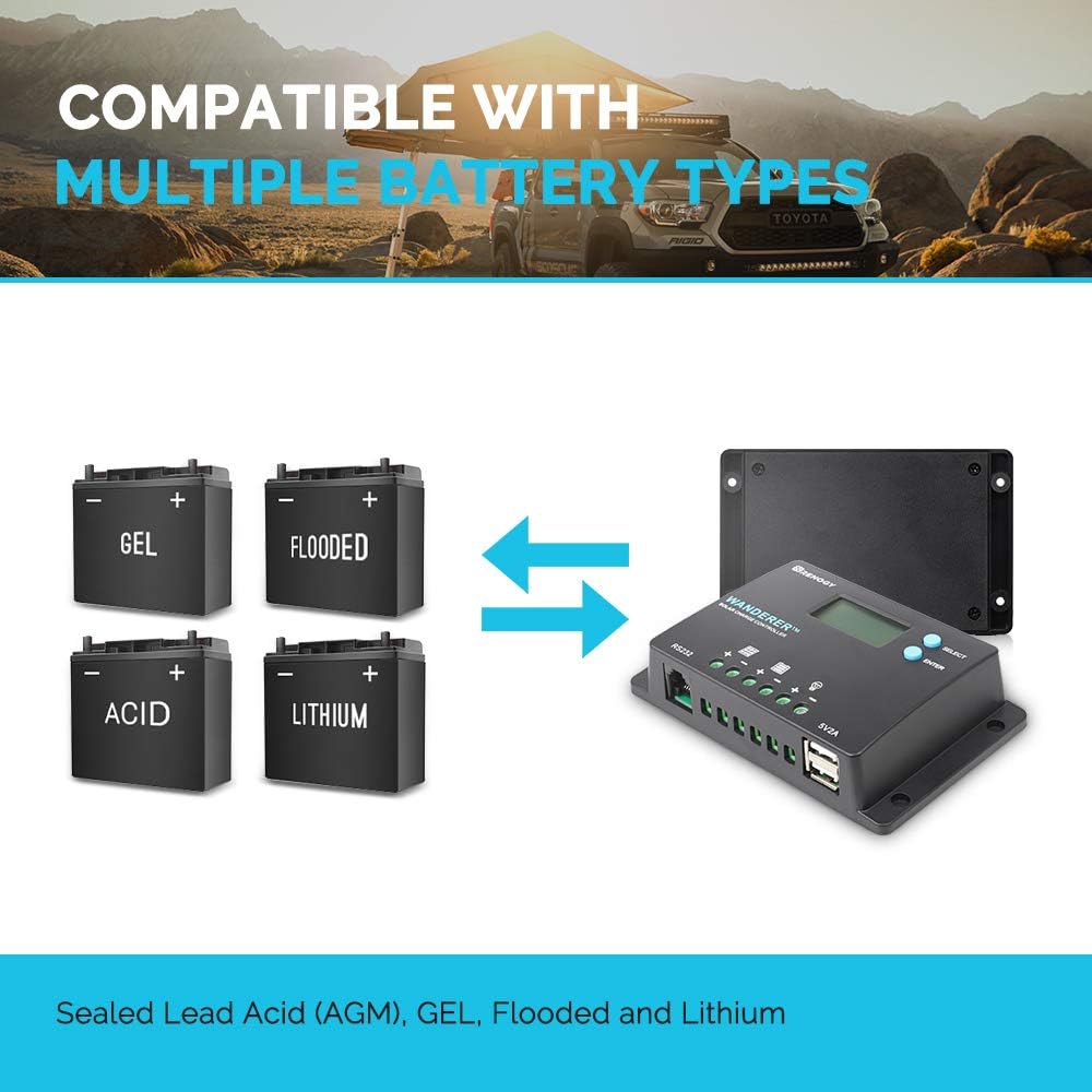 Thumbnail 5 de Renogy Wanderer 10A PWM Solar Charge Controller