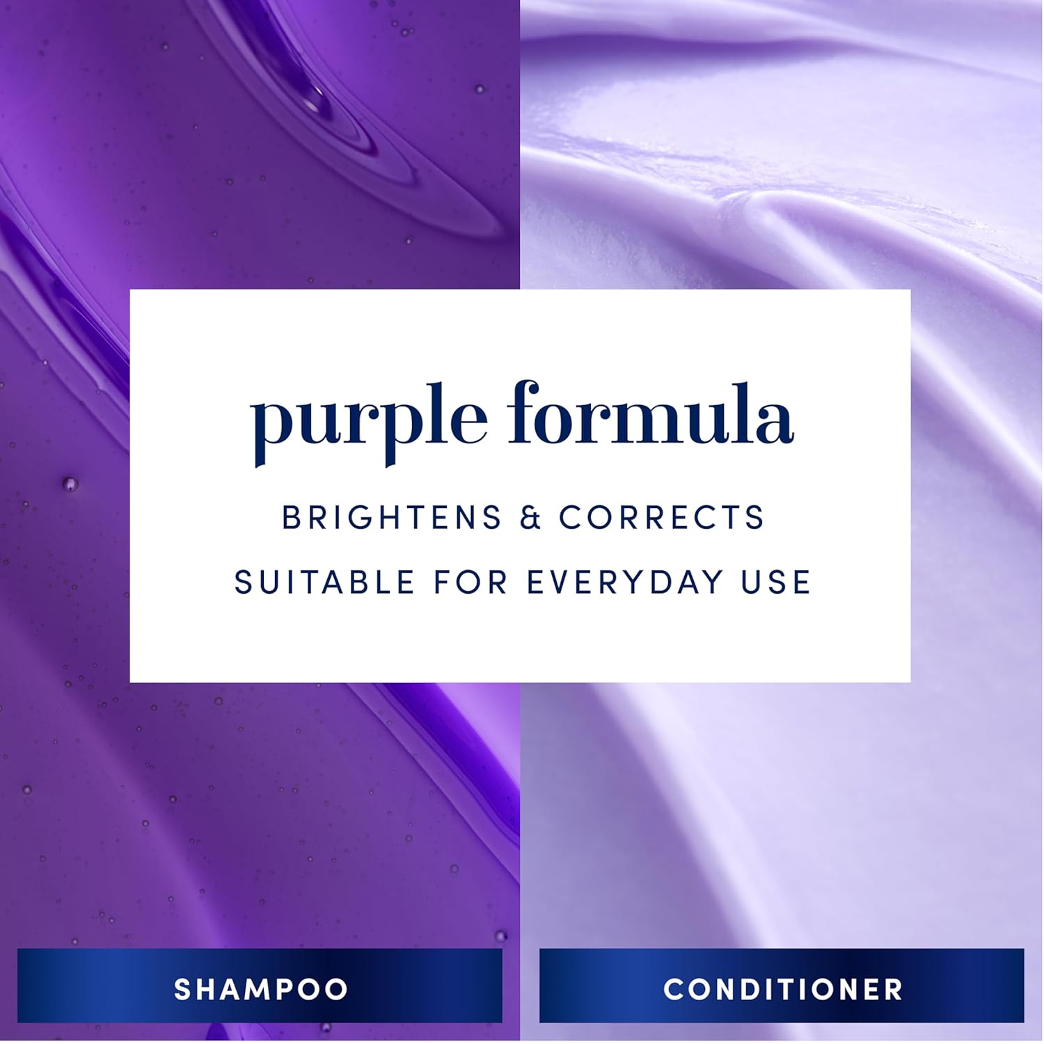 Thumbnail 1 de Hair Biology Biotin-Infused Purple Shampoo & Conditioner Set for Grey Hair — Silver & Glowing, Anti-Brass, 2 x 12.8 Fl Oz