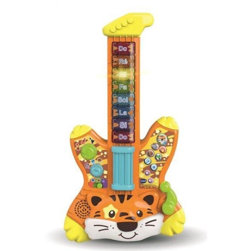 Detalle de Guitarra de juguete VTech Baby Jungle Rock Tigre con luces y sonidos