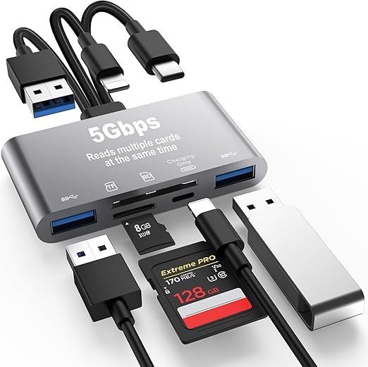 Detalle de Adaptador USB OTG y Lector Tarjetas SD para iPhone/iPad