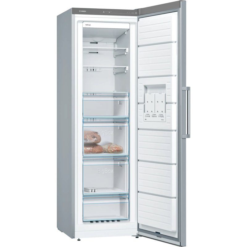 Detalle de Bosch Serie 4 GSN36VIEP congelador vertical 242 L acero inoxidable