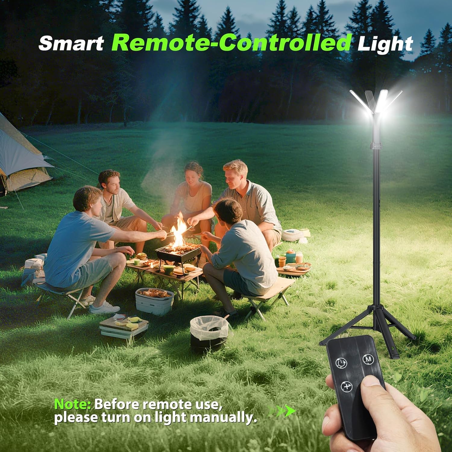 Thumbnail 3 de Camping Lights with Remote & Stand (6 ft) 14,000 mAh Rechargeable Lantern Light – 6,000 Lumen Magnetic Work Light