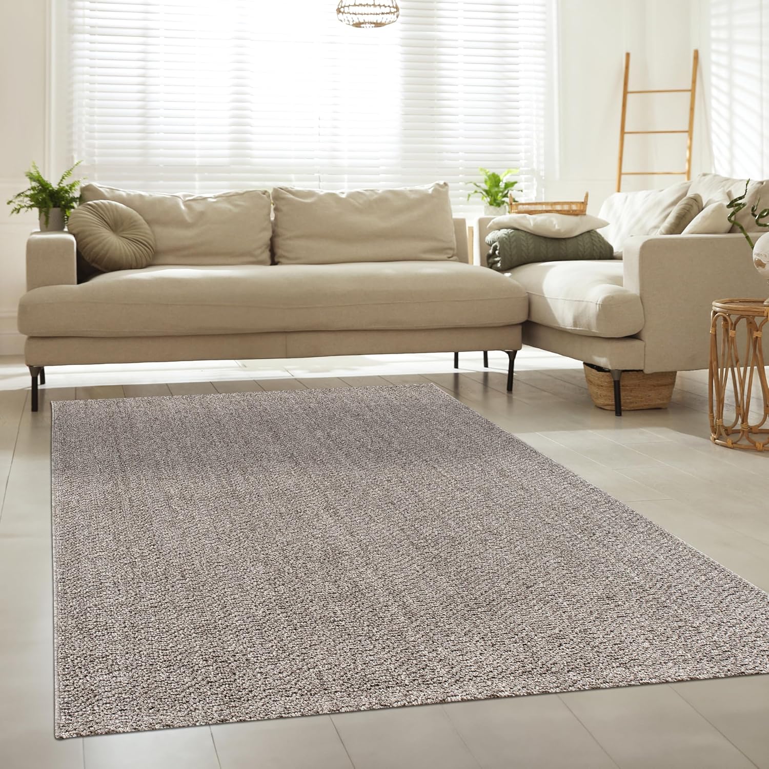 Detalle 1 de Paco Home Alfombra Yute Natural Impermeable para Interior 🏡