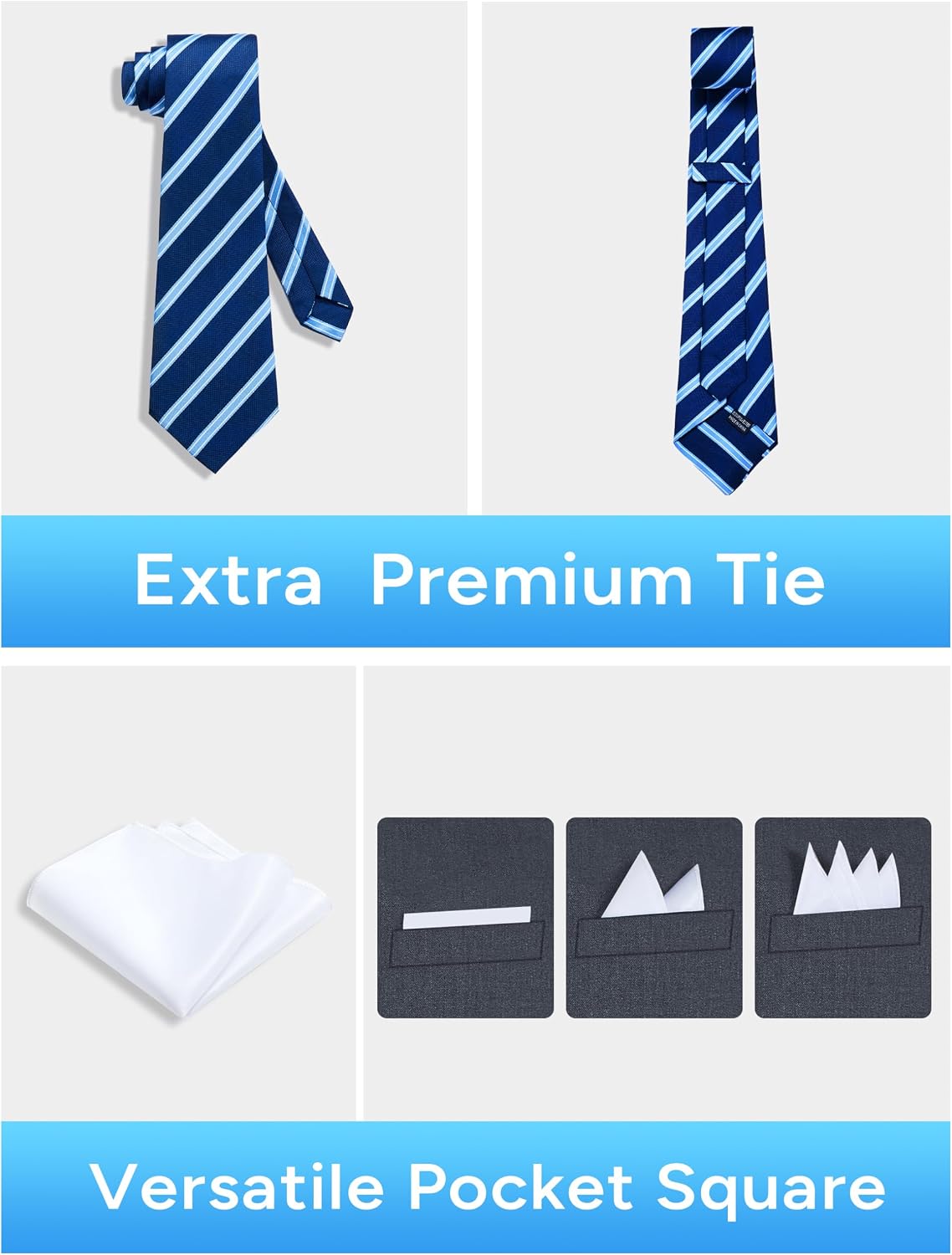 Detalle 2 de Gentle Season Mens Vest Suit Slim-Fit Suit Vest with Tie & Pocket Square