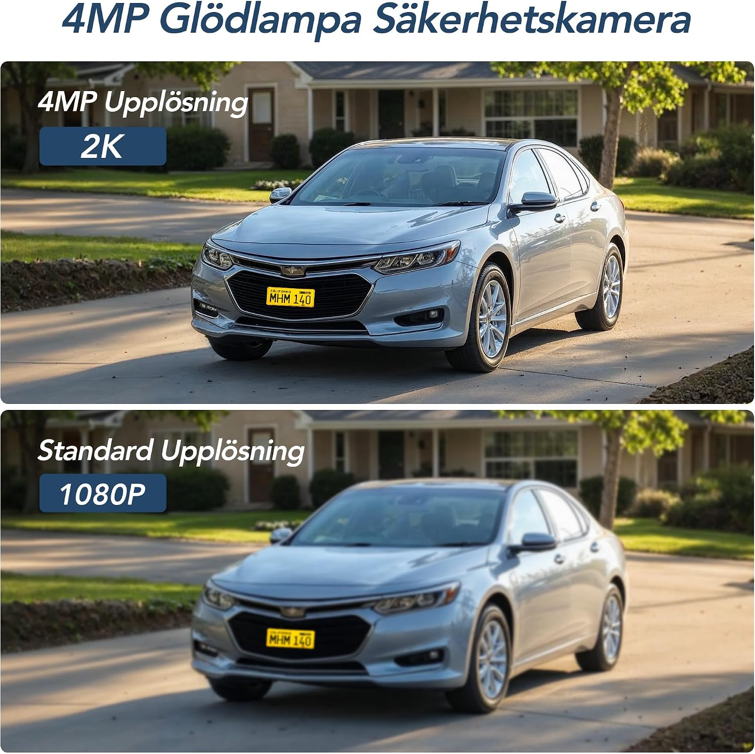 Detalle de GNCC GL1-2N 2-pack glödlampskameror med 2K och 355° PTZ