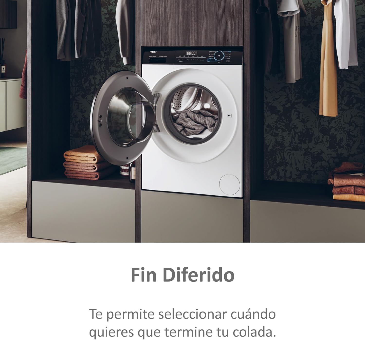 Thumbnail 5 de Haier I-Pro Series 3 HWD90-B14939-IB lavadora secadora 9+6 kg con 1400 rpm y vapor Refresh