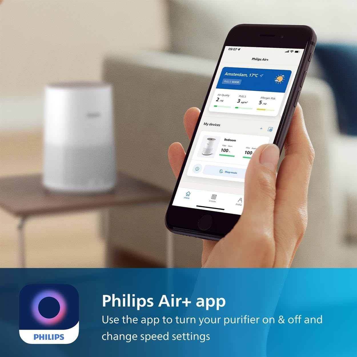 Thumbnail 4 de Philips Air Purifier 600 Series — 44 m² coverage