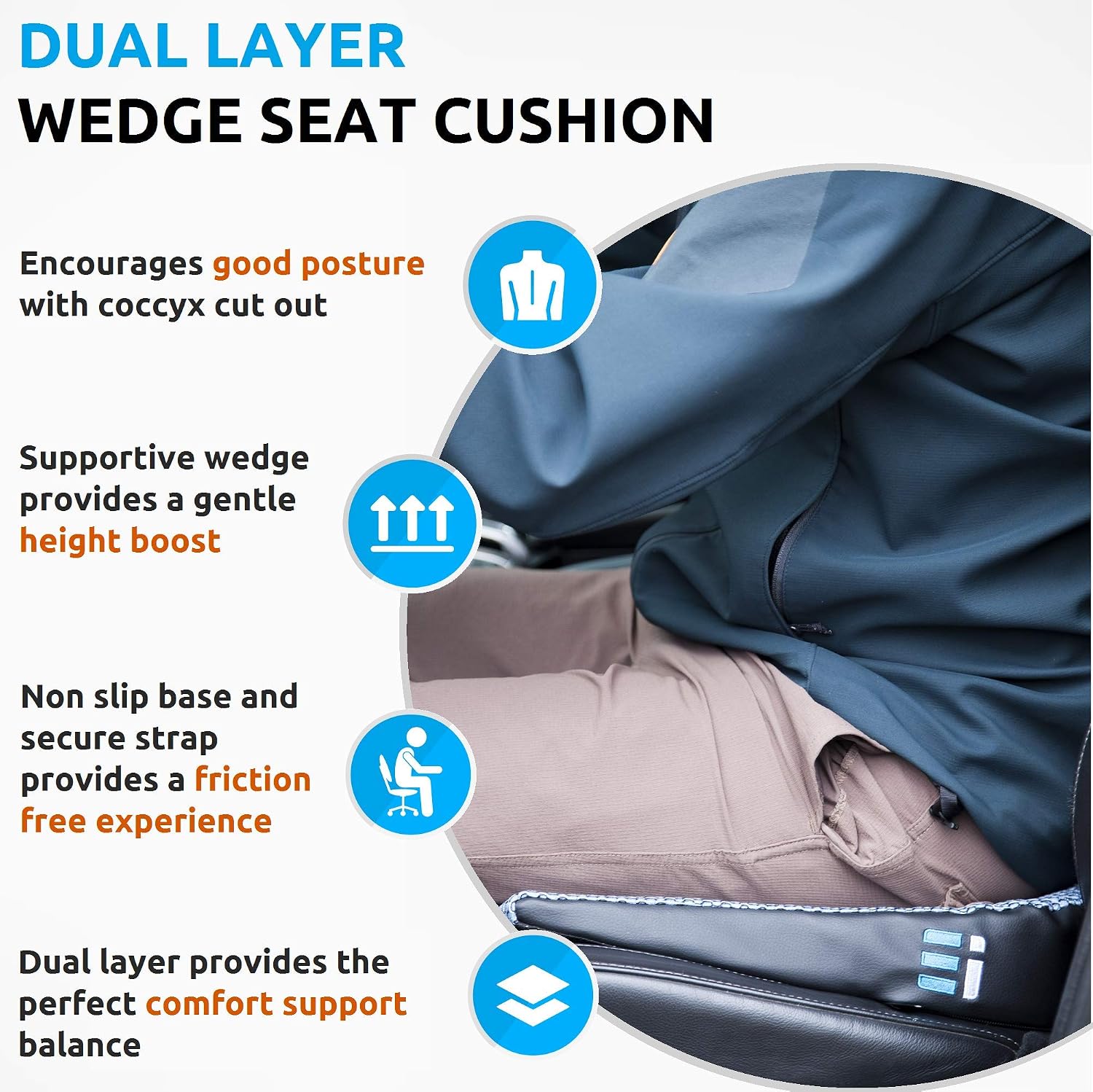 Detalle 1 de Memory Foam Car Seat Cushion