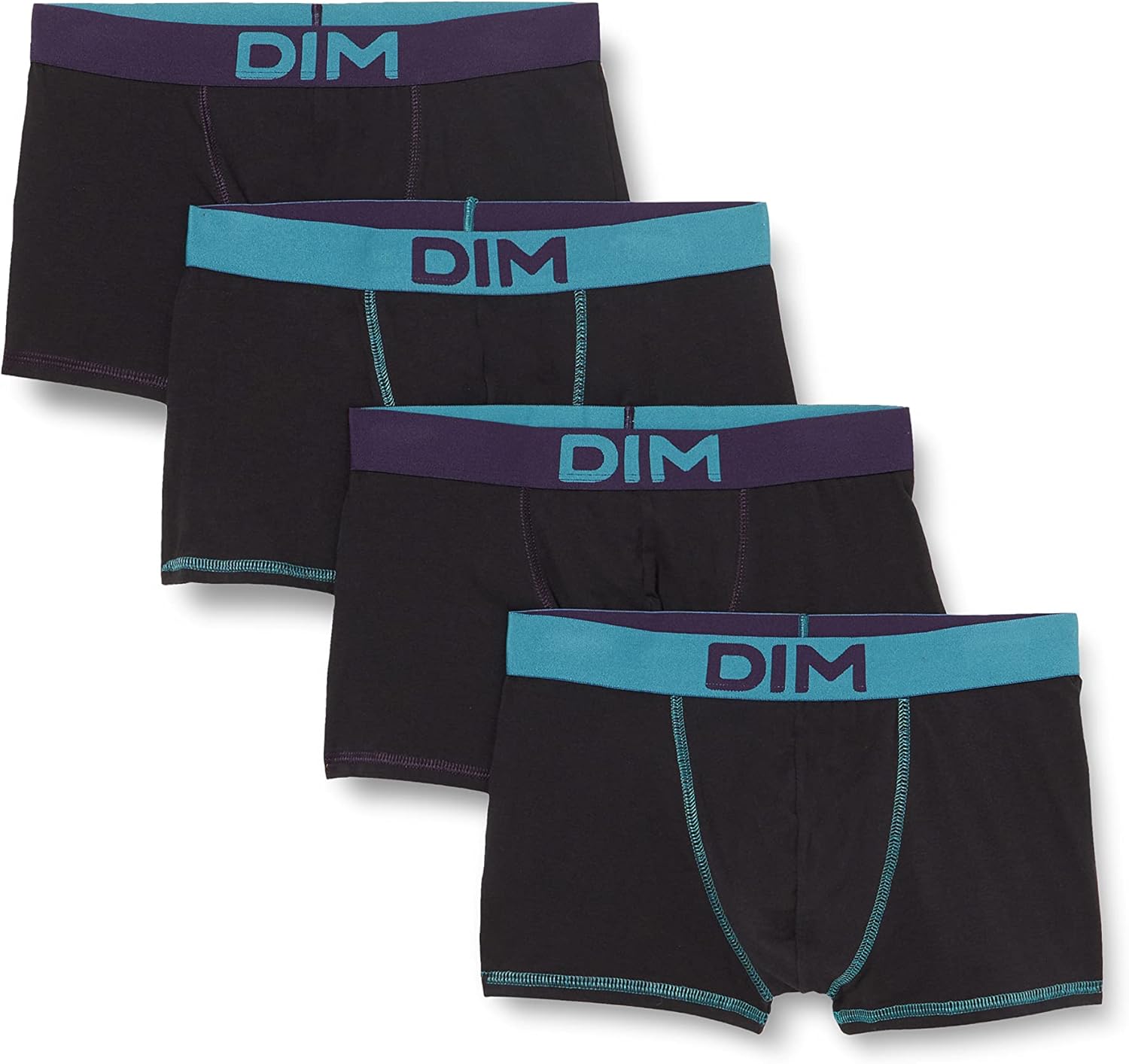 Thumbnail 4 de Lot de 4 boxers homme DIM Coton Stretch « Mix and Colors »