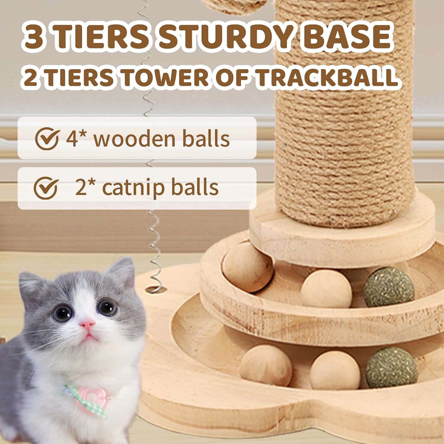 Thumbnail 5 de Xeticey Cat Scratching Post 28x46cm