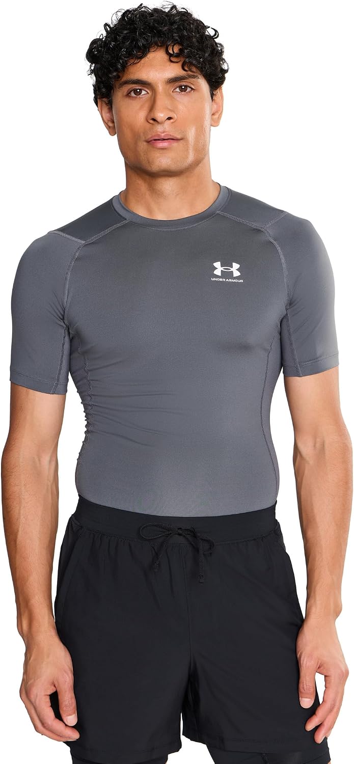 Thumbnail 6 de Under Armour Men's HeatGear Compression Shirt Black/White XL