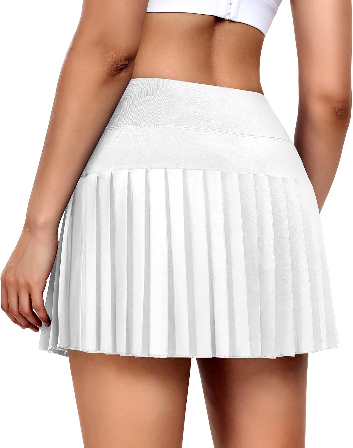 Detalle 2 de JoyGirl Pleated Tennis Skirt with Built-In Shorts Skort (Women) – 2-in-1 Athletic Wear