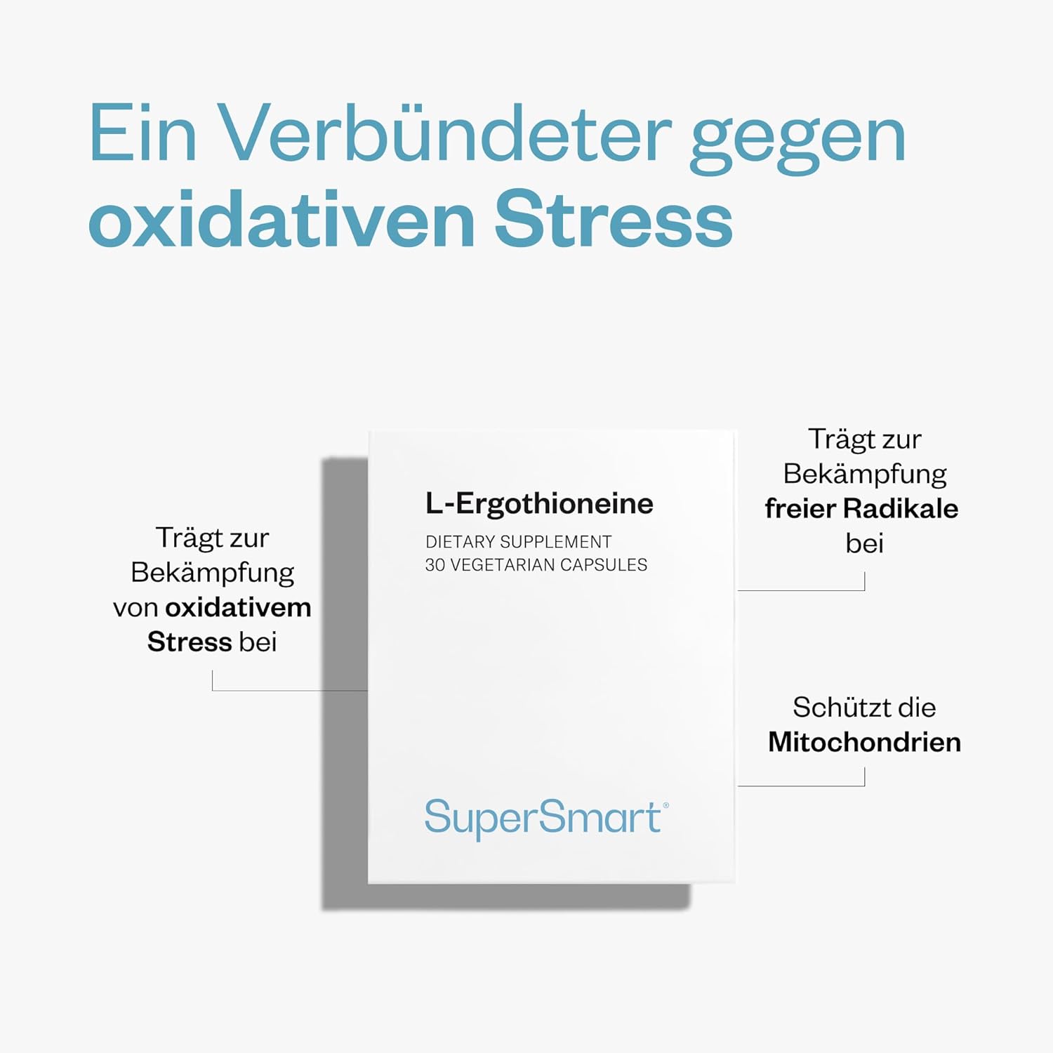 Thumbnail 2 de Supersmart L-Ergothionein 5 mg – Nahrungsergänzung mit antioxidativer Wirkung, 30 vegetarische Kapseln