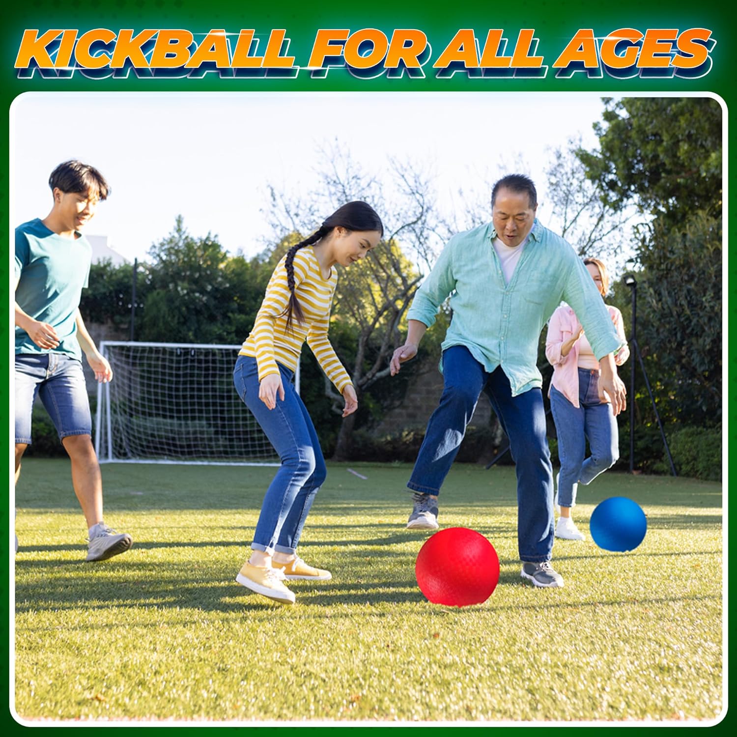 Thumbnail 4 de Red & Blue Kickball Set 9-Inch