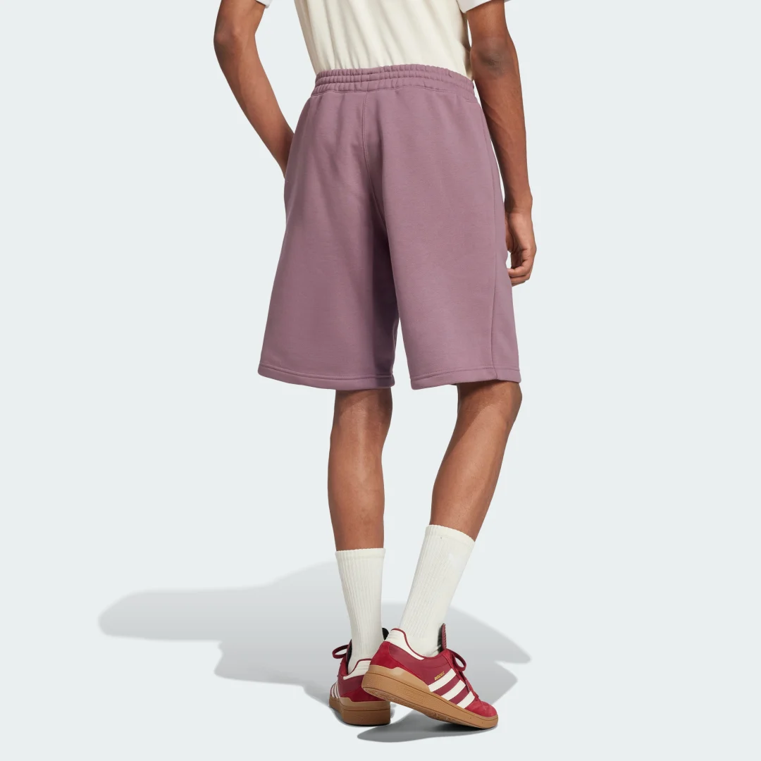 Detalle de Pantalón corto Essentials Trefoil de Adidas – color violeta