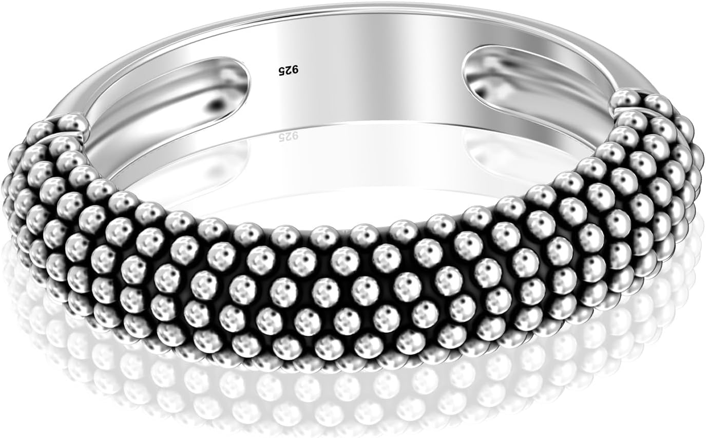 Detalle 2 de LeCalla Stapelbarer Ring 925 Silber