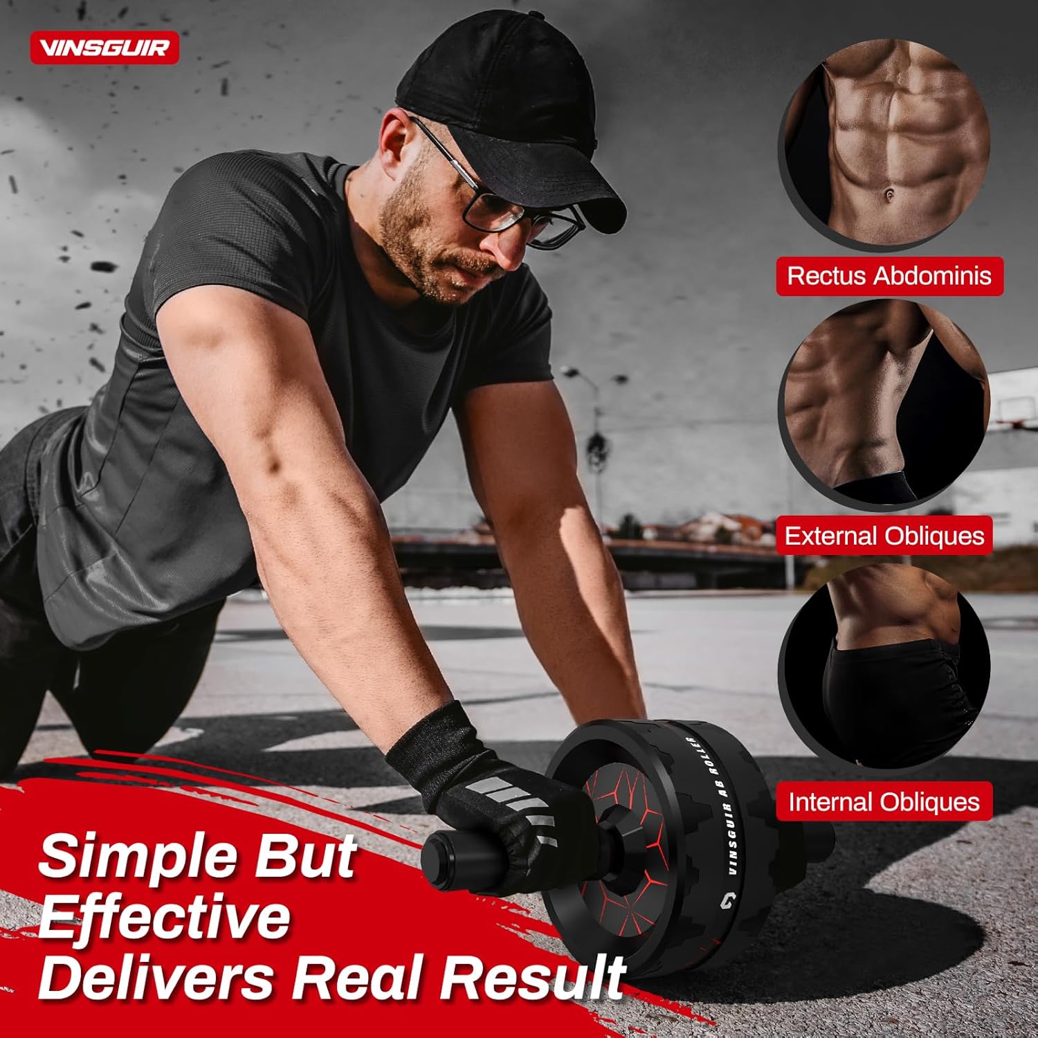 Thumbnail 2 de Vinsguir Ab Roller 8 cm stability wheel 🏋