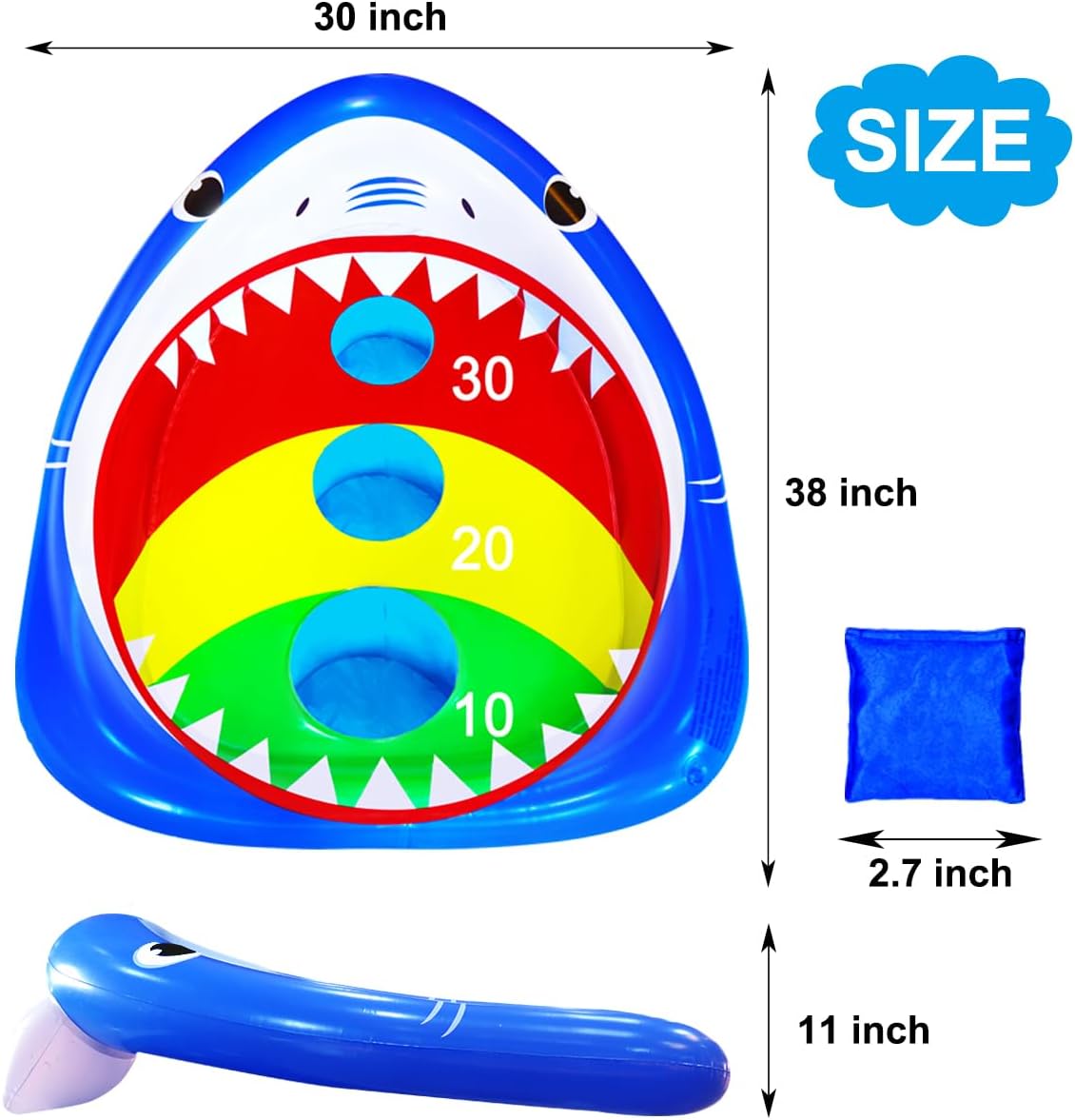 Thumbnail 6 de JOINBO Inflatable Pool Cornhole Game, 38-Inch Board