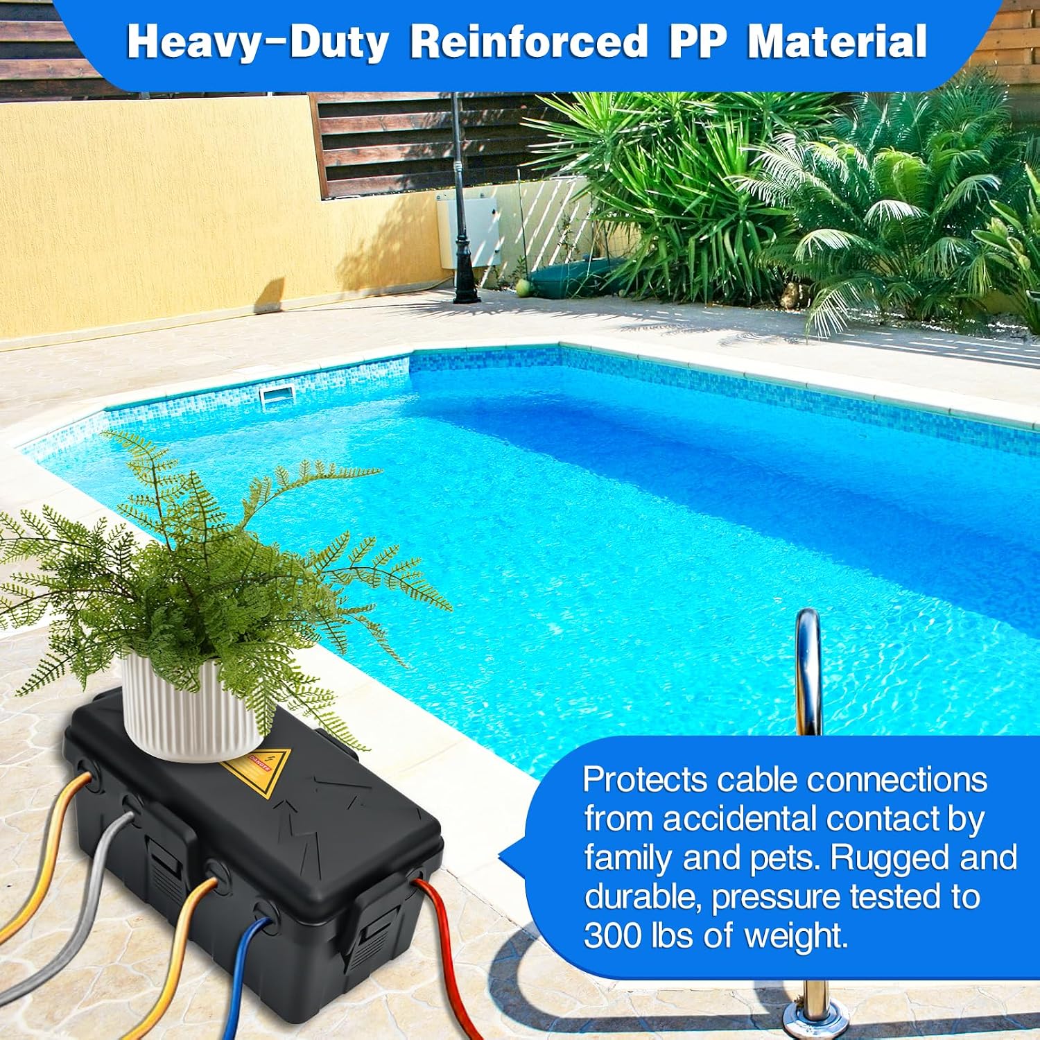 Thumbnail 4 de Hrensaw Medium Outdoor Electrical Box, 6 Cable Ports, IP54, Black