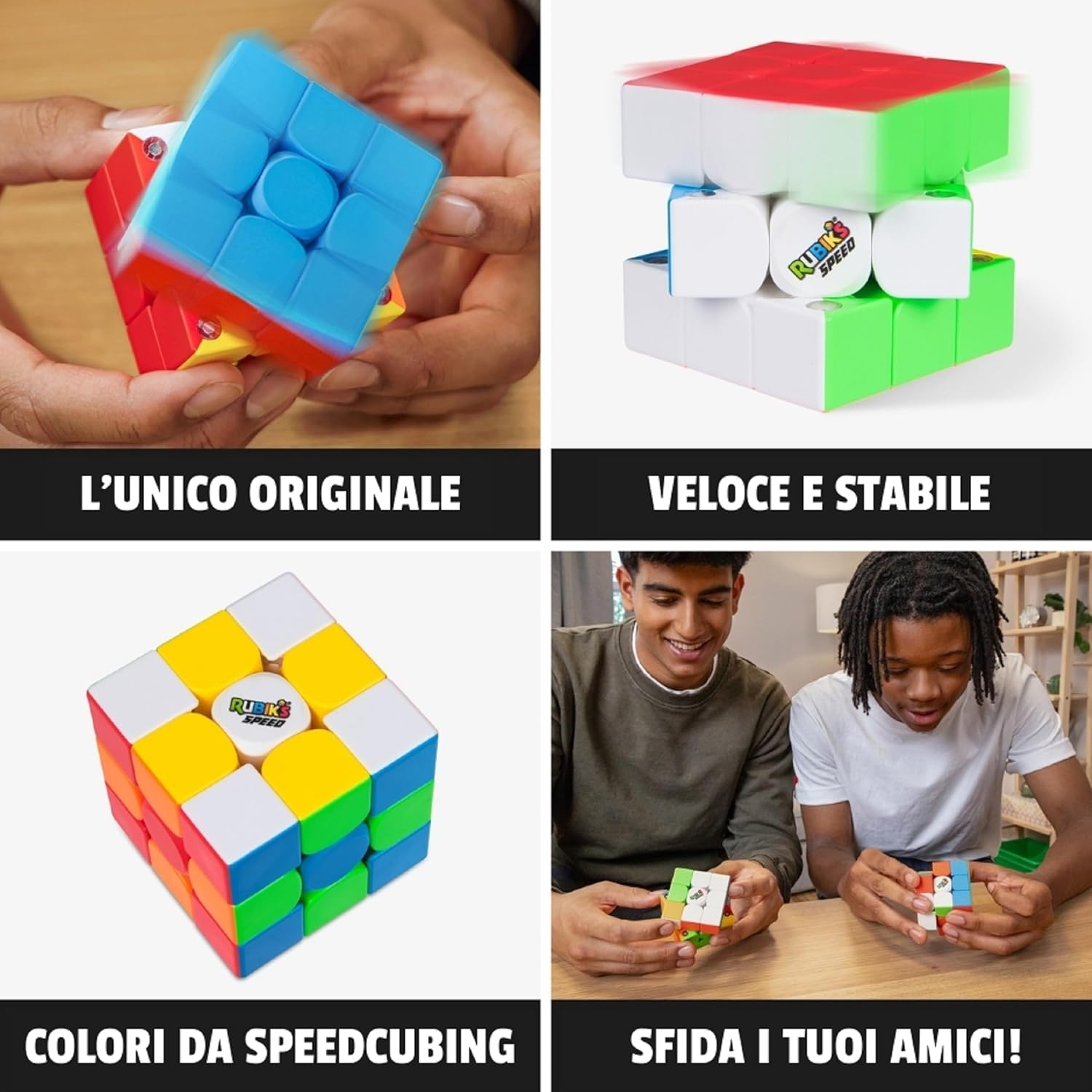 Thumbnail 4 de Cubo Rubik's Speed Magnetico 3x3 – versione con magneti, senza adesivi e regolazione personalizzabile