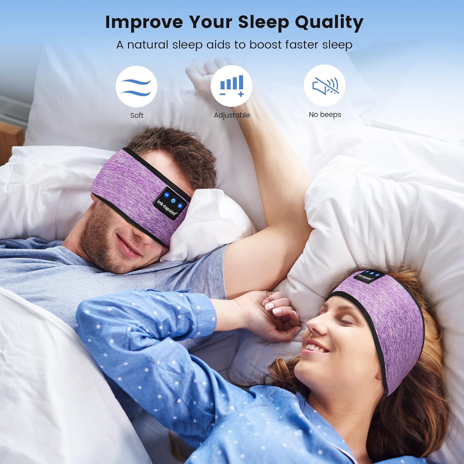 Thumbnail 5 de ink-topoint Sleep Headphones Headband Bluetooth 5.4 14h