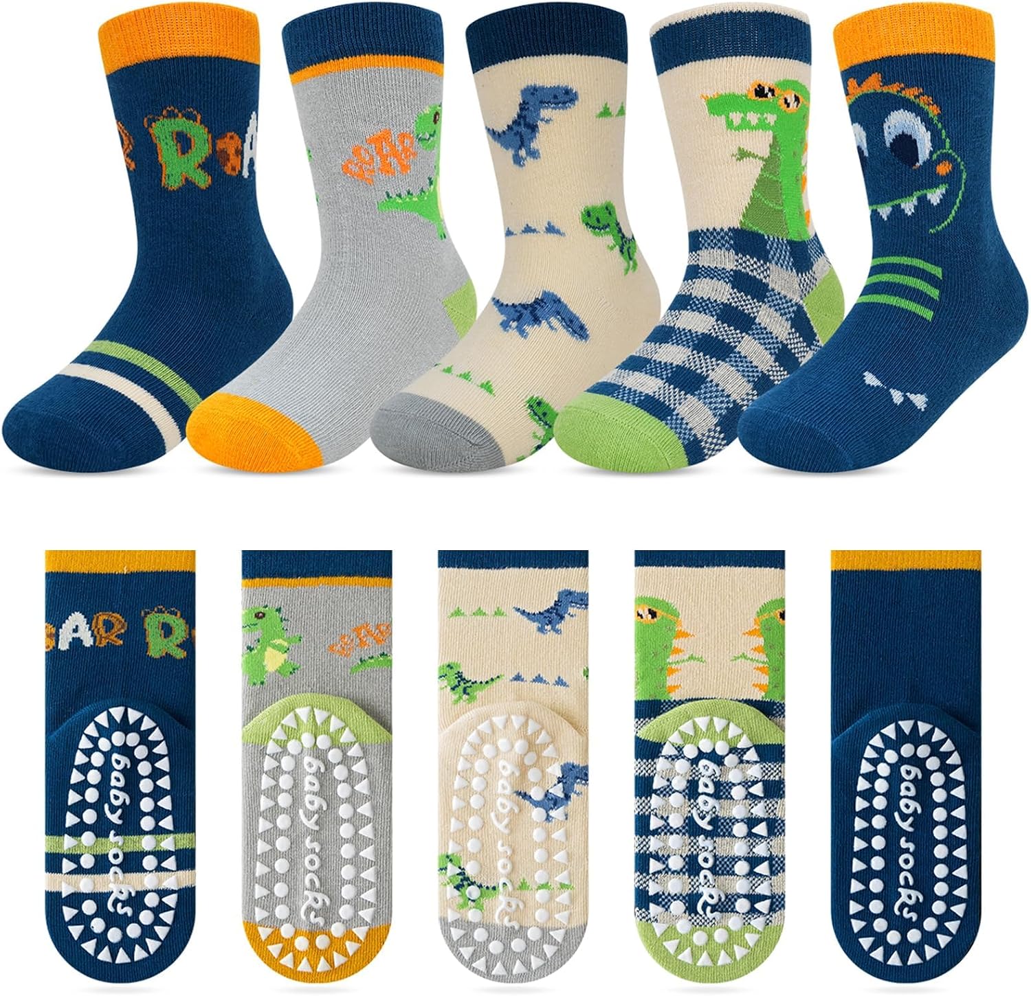 Detalle de Kyopp Chaussettes rigolotes Enfants Filles et Garçons – 10 Paires,Animaux, Coton 78.6%