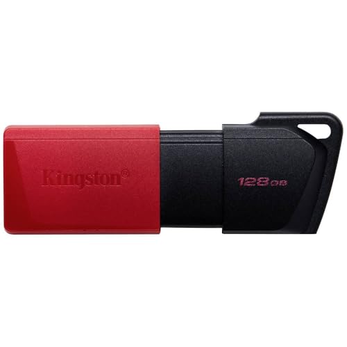 Detalle de Kingston DataTraveler Exodia M – Clé USB 3.2 Gen 1 128 Go avec capuchon mobile (Noir + Rouge)