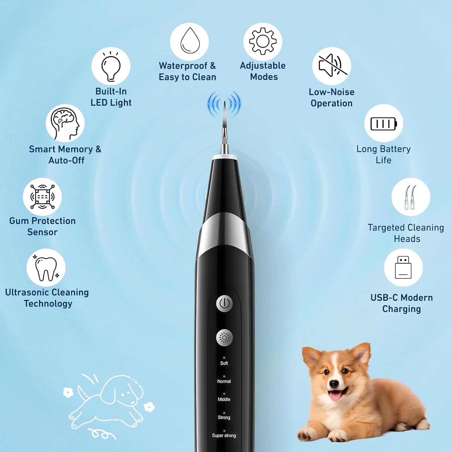 Thumbnail 4 de InFanso PR400 ultrasonic plaque remover 5-mode for pets