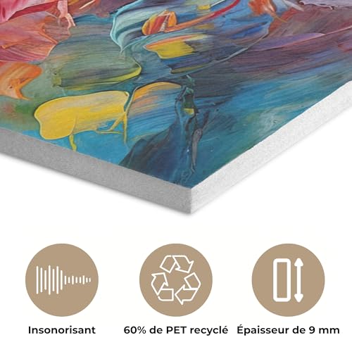 Detalle de MuchoWow Décoration murale en feutre 40x30 cm ⚙