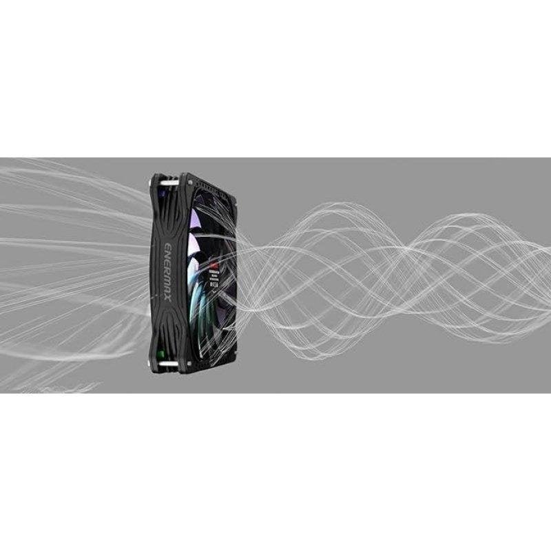 Detalle de Enermax Aquafusion II 360 mm: Refrigeración líquida AIO con 3 ventiladores ARGB y display app